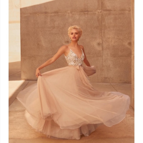 BHLDN Benson Gown, Rose/blush/cream Bridal Gown - Picture 8 of 13